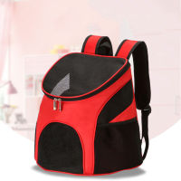 Fashion Outdoor Travel Pet Cat Carrier Backpack Portable mesh Dog Bag Double Backpack Foldable Cat And Dog Pet Box Pet Supplies