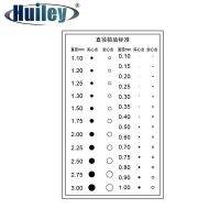 Diameter Inspection Standard Card Film Transparent PET Solid Point Hollow Dot Diameter 0.1mm to 3mm Surface Quality Inspection