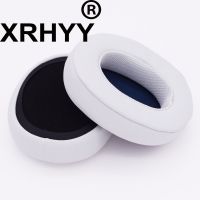 อะไหล่สีขาว XRHYY โฟมฟองน้ำหุ้มฟองน้ำหูฟังปกหนังสำหรับ Skullcandy Hesh3หูฟังไร้สายบด3