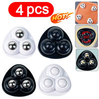 4pcs Mute ลูกกลิ้งสำหรับเฟอร์นิเจอร์ Self กาว 3 ลูกปัดล้อ Universal รอก 360 ° หมุนล้อสำหรับถังเก็บกล่อง-Jiieu