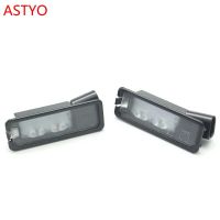 Astyo ป้ายทะเบียน Led รถข้อผิดพลาดฟรีสำหรับกอล์ฟโปโล Vw 7 Mk7 Passat B7 Cc Scirocco Amarok ใหม่ด้วง35d943021a