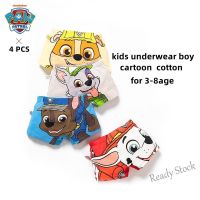 【Ready Stock】 ❖☑✐ C22 4PCS ?GOOD QUALITY?Paw Patrol Cotton BOYS Underwear Cartoon Breathable Soft Kids Boxer Briefs Underpants