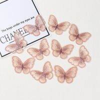 New diy lace butterfly cloth butterfly embroidery trumpet organza subsidy clothes broken copper pattern patch stickers