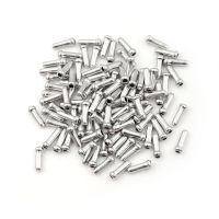 zuoyingdu064194 100pcs Silver อลูมิเนียมจักรยานเบรค Shifter สายภายในปลายปลายปลายสาย caps CRIMP