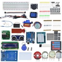 Starter Kit for Arduino Uno R3 - MEGA328P Breadboard and holder Step Motor / SG90 Servo /1602 LCD/jumper Wire/RFID Module/Relay