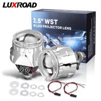 Bi-led Projector 2.5 inch LED Lens Angle Eyes Lenses For Headlight H7 H4 9005 9006 HB3 HB4 LED Light DRL Car Motorcycle Retrofit Bulbs  LEDs  HIDs