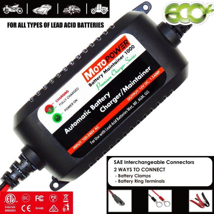Motorcycle Battery Amp Car Battery Charger Automotive Battery