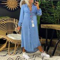 Summer Oversize Womens Denim Dress Black Loose Long Shirt Dresses Female Fashion 2023 Trendy Elegant Casual Girl Ladies Clothes