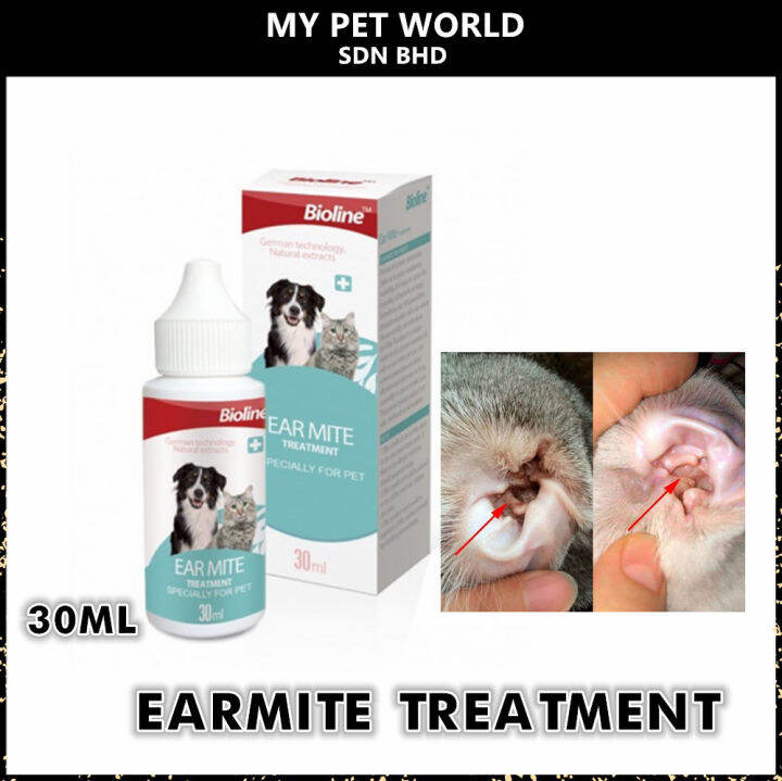 Bioline Ear Mite Treatment / Ear Care (Dog & Cat) 30ML Lazada