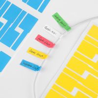 150pcs Self-adhesive Cable Sticker Useful Waterproof Identification Tags Labels Colorful Wire Tag Fiber Organizer Marker Tool