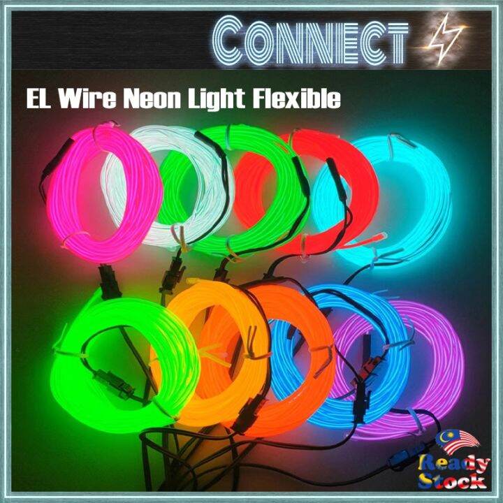 EL Wire 5 Meter Neon Flexible Neon Light Wire Lazada