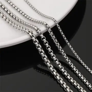 5M/Lot 1.2 1.5 2.4 3.2 mm Stainless Steel Beaded Ball Bead Chain Bulk Jewelry  Chains For Necklaces DIY Jewelry Making Supplies