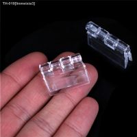 ▼♣❆ 10Pcs/Lot Plastic Folding Hinges Transparent Hinge Durable Clear Acrylic Hinge Tools Wholesale