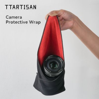 พลาสติกกันกระแทกกล้องถ่ายรูปพับได้แบบ Tartisan ผ้าเช็ดกล้องฝาครอบป้องกันสำหรับ Canon Nikon Sony แฟลชเลนส์กล้องถ่ายรูป DSLR