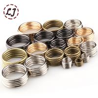 20 Buah/Lot 20Mm/25Mm/30Mm Hitam Perunggu Emas Perak Lingkaran O Cincin Koneksi Logam Campuran Sepatu Tas Sabuk Gesper DIY Aksesori