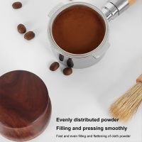 Espresso Dispenser Dispenser+Tamper 58Mm Stainless Steel Rosewood Barista Leveler Tool