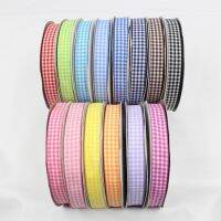 [HOT!] GZ15MM Cotton plaid ribbon 15mm 10 yards DIY handmade materials Clothing accessories accessories headdress