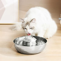 Stainless Steel Cat Fountain Filter Water Drinking Fountain Cat Dog Ultra-Quiet Automatic Fountains and Filter Cats Drinker