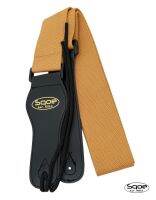 Sqoe BD-020 Guitar Strap สายสะพายกีตาร์ ผ้าฝ้าย ปลายหนังเทียม พร้อมเชือกผูกหัวกีตาร์