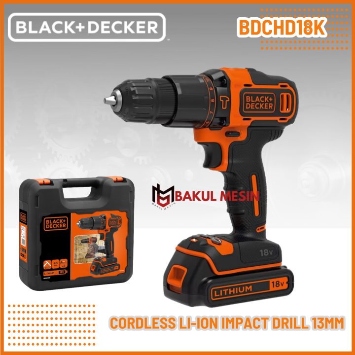 Black & Decker Cordless Drill BDCHD18