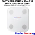 ✔ Xiaomi Mi Body Composition Scale 2 - Weighing Machine - Bluetooth 5.0 Latest 2020 - 13 Data Points - Smart Body Fat Weight Loss White - English - Visceral Fat Bone Body Age Passion Home PassionHome.sg. 