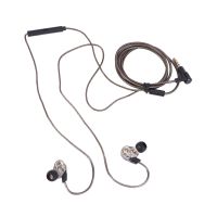 Remax Rm-580 Double Moving In-Ear Wired Headset Hifi Stereo Headphones Music Headset Wire Headset for Iphone Samsung Huawei Vivo Oppo Tablet and Other Electronic Devices