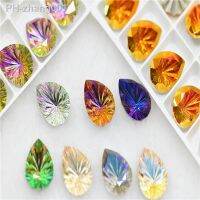 K9 teardrop 13x18mm strass applique cristal shape glue sew on rhinestone Diamonds pointback stones for bags Needlework beads