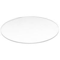 Transparent 3mm thick Mirror Acrylic round Disc