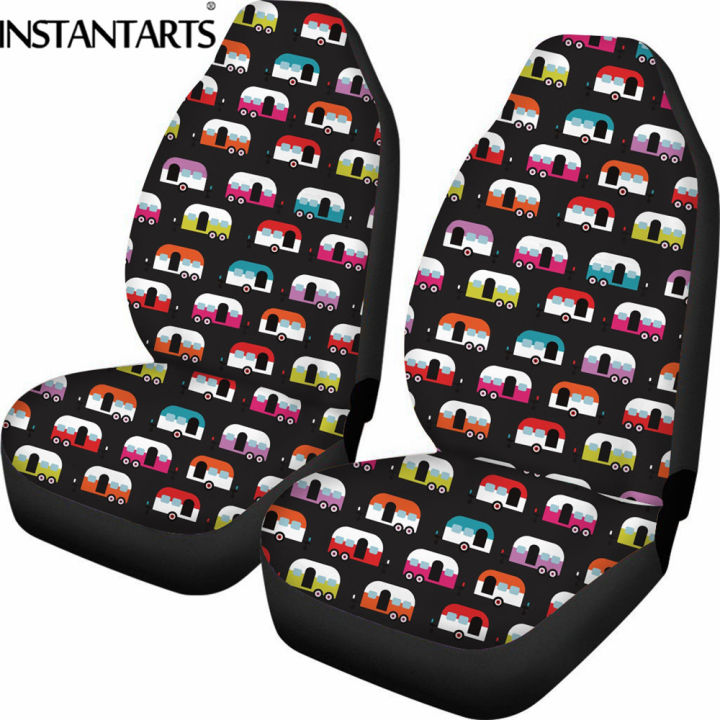 instantarts-hippie-school-bus-printed-auto-intorior-decor-sheet-automotive-seat-mandala-printing-washable-front-car-seat-covers