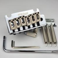 【CW】 Wilkinson 2 Post Point Tremolo System Bridge WOV06 Chrome Silver Double Swing Electric Guitar for ST