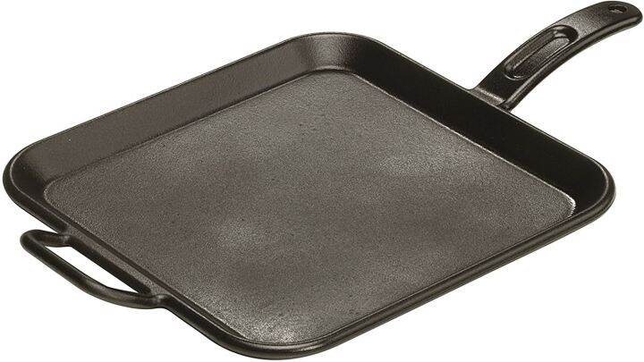 Lodge Pro Logic 12 Inch Square Cast Iron Griddle. Pre Seasoned