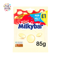 [Best Before 30/Nov/2023]Nestle Milkybar Chocolate Buttons 85g เนสท์เล่ มิลค์กี้บาร์บัตตอน นมอัดเม็ดรสไวท์ช็อกโกแลต 85g