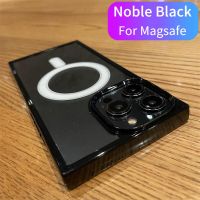 เคสแม่เหล็กสีดำสุดหรูสำหรับ Magsafe สำหรับ IPhone 14 Pro 13 12 11 Pro