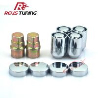 M14 1.5 36mm 4PCS+2KEYS Chrome Steel Anti-Theft Car Auto Wheel Rim Lock Locking Lug Nuts Nails  Screws Fasteners