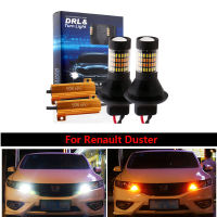 Luxurious DRl Car LED Canbus DRL Running lights&amp;Turn Signal Dual Light Mode External Lights 1156 BAU15S PY21W for Renault Duster