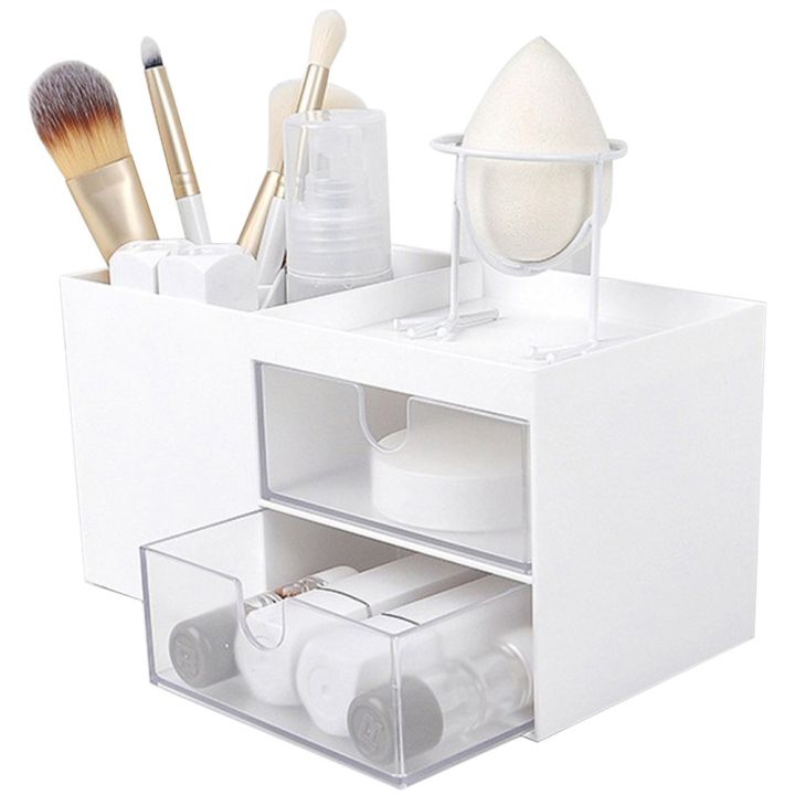 Clear Acrylic Cosmetic Makeup Storage Organizer Box 19 By 15.5 Cm(AS719 ...