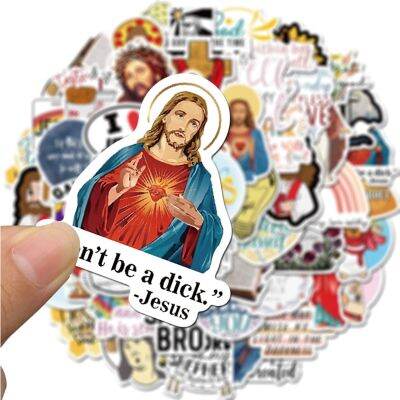 ❈♟ 50 PCS Christian God Jesus Faith Cartoon Graffiti Skateboard Notebook Guitar Phone Waterproof Sticker Toy Gift Wholesale