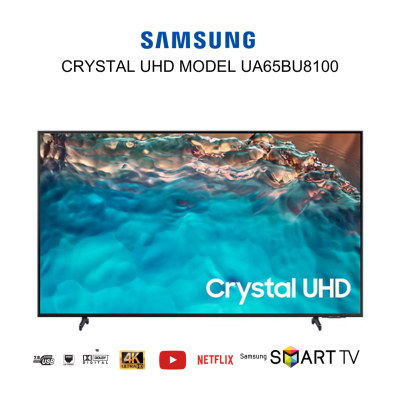 SAMSUNG CRYSTAL UHD 65 นิ้ว รุ่น UA65BU8100 (สามารถออกใบกำกับภาษีได้)