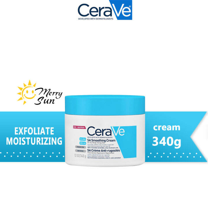Cerave SA Smoothing Moisturizer Cream Salicylic Acid Body Lotion