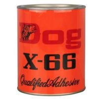 DOG X-66 กาวยางอเนกประสงค์ ตราหมา 500 กรัม (1/4 กล.) กาวสำหรับติดฉนวน PE