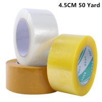 45MM Lebar 50 Yard Viskositas Tinggi Pita Perekat Bening Kotak Segel Karton Pita Kemasan OPP Pemasangan Kemasan DIY Pita Bening