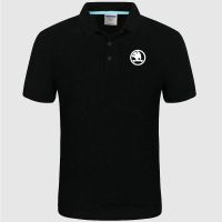 【CC】✟  2023 Skoda logo Polo Shirt Men summer Short Sleeve Cotton spring Mens Polos