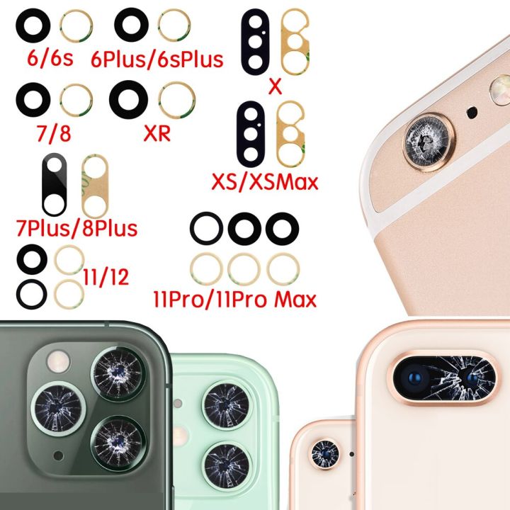 hot-sale-nang20403736363-กล้องด้านหลังเลนส์กระจกสำหรับ-iphone-x-xs-xr-6-6p-6s-6sp-7-7-7p-8-plus-11-pro-max-พร้อมด้วยอะไหล่สำหรับซ่อมกาว