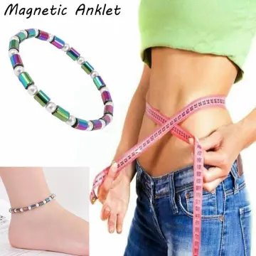 Black Hematite Magnetic Therapy Anklet Weight Loss Slim Ankle Bracelet  Health UK | eBay