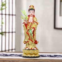 On Sale Guanyin 观音พระโพธิสัตว์1.3เมตร1.6เมตร1.8เมตร2เมตร2.4เมตร Avalokitesvara Niang Niang Baoping เรซิ่น Guanyin 观音พระพุทธรูป