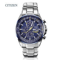 Citizen_AT8020-903Lการเคลื่อนไหวควอทซ์ผู้ชายนาฬิกาพลเมืองโลกโครโนกราฟอะตอมจับเวลานาฬิกาผู้ชายทหารหนังนาฬิกาข้อมือพร้อมกล่องนาฬิกานาฬิกาข้