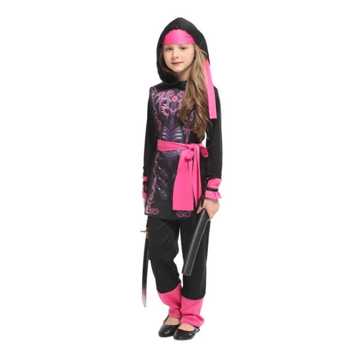 Pink Ninja Girl Costume for Kids Halloween | Lazada PH