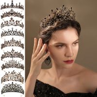 【jw】◈☍◐  Baroque Headbands  Tiaras Crowns Bride Headpieces Wedding Hair Jewelry Rhinestone