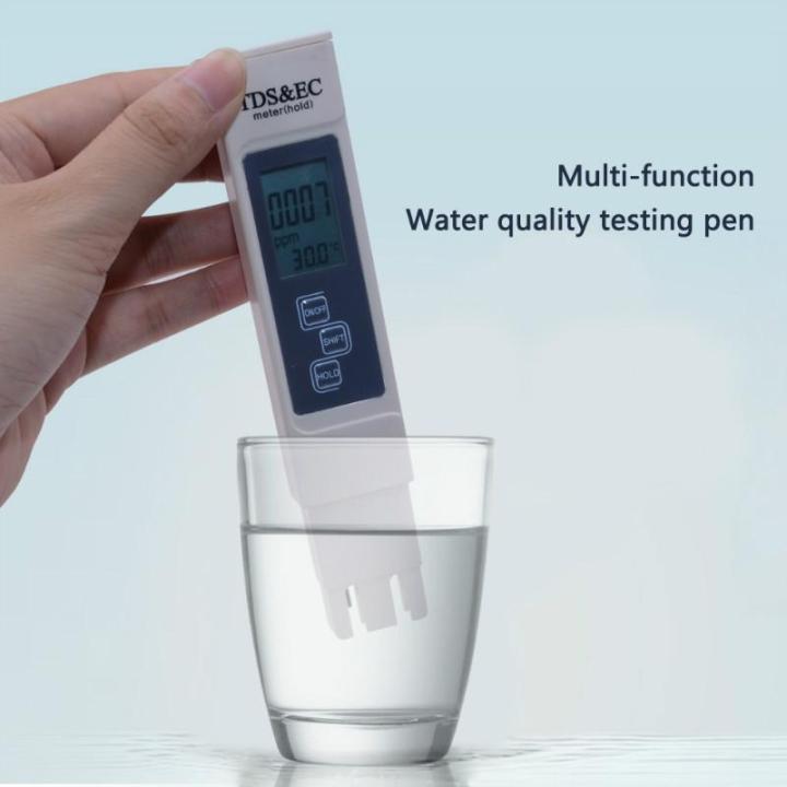 ปากกาวัดค่าtds-ec-ปากกาทดสอบคุณภาพน้ำในพืชสวนมิเตอร์วัดค่าecอุณหภูมิatc