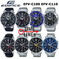 CASIO Edifice รุ่น EFV-C100 EVF-C110 2 ระบบทั้ง Digital และ Analog แบตเตอรี่ 10 ปีนาฬิกาผู้ชาย ประกัน CMG 1ปี EFV EFVC EFV-CEFVC100 EFVC110D EFV-C100D-1B EFV-C100D-1A EFV-C100D-2A EFV-C100L-1A